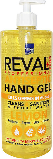 INTERMED - Reval Plus Lemon Professional Lemon Αντισηπτικό Gel Χεριών Με Άρωμα Λεμόνι 1000ml