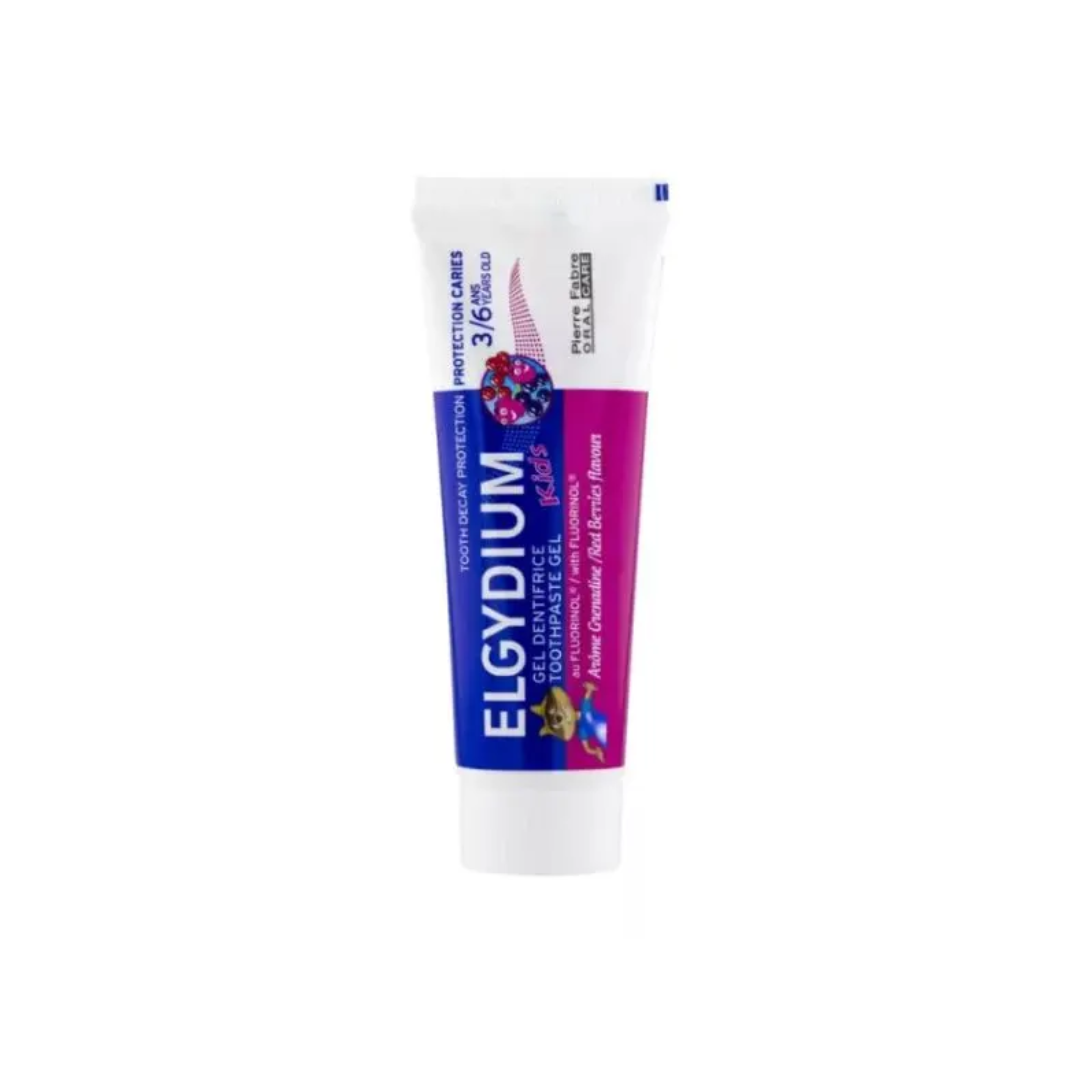 ELGYDIUM - Kids Red Berries 1000PPM - Παιδική Οδοντόκρεμα 3-6 ετών Με Γεύση Κόκκινα Φρούτα 50ml