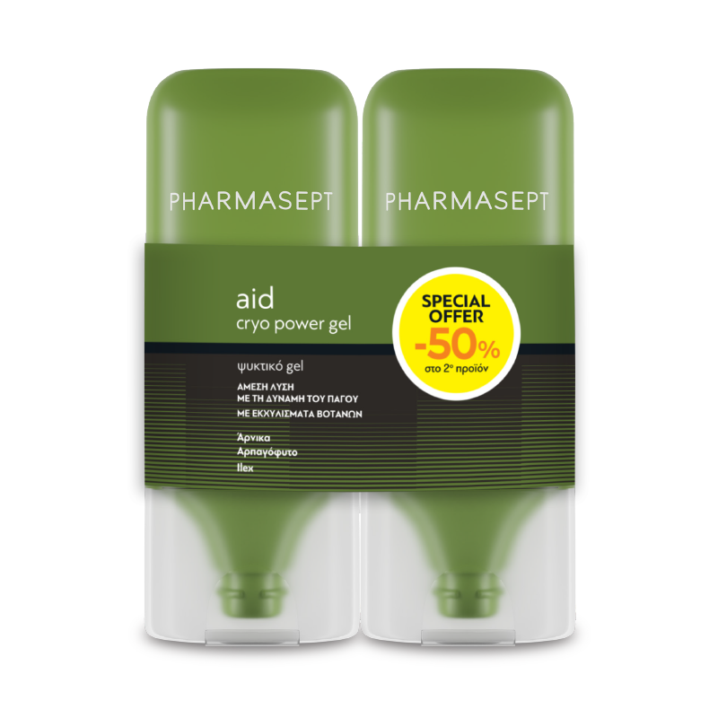 PHARMASEPT - Promo Cryo Power Body Gel Καταπραϋντικό Gel Ψυκτικής Δράσης με Εκχυλίσματα Βοτάνων 2x100ml