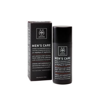 APIVITA - Mens Care Κρέμα για Πρόσωπο και Μάτια με Κάρδαμο & Πρόπολη 50ml