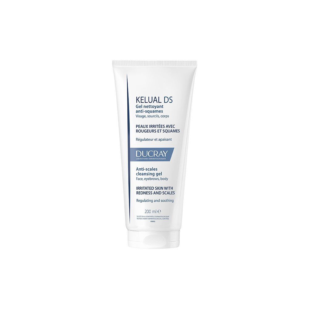 DUCRAY - Ducray Kelual DS Gel Moussant Καθαριστικό Προσώπου και Σώματος Μειώνει τις Κοκκινίλες και τα Λέπια και Καταπραΰνει τον Κνησμό 200ml
