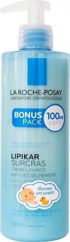 LA ROCHE POSAY -  Lipikar Surgras Απαλό Καθαριστικό Για Πρόσωπο - Σώμα 400ml