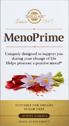 SOLGAR - MenoPrime Συμπληρώματα Διατροφής για τη Διαχείριση των Συμπτωμάτων της Εμμηνόπαυσης 30 ταμπλέτες
