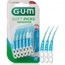 GUM - Soft-Picks Advanced Μεσοδόντιες Οδοντογλυφίδες Small Γαλάζιες 30τμχ