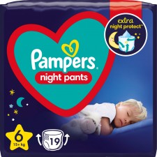 PAMPERS - Night Pants Μέγεθος 6 [15+kg] Πάνες - Bρακάκι 19Τμχ