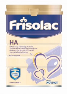 FRISOLAC - HA Υποαλλεργικό Γάλα για Βρέφη με Αλλεργία στην Πρωτεϊνη του Αγελαδινού Γάλακτος 400gr