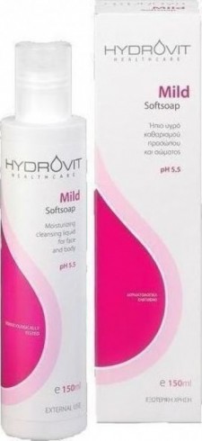 HYDROVIT - Mild Soft Soap Ήπιο υγρό καθημερινού καθαρισμού προσώπου και σώματος με pH5,5 150ml