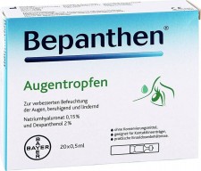 BEPANTHENE - Eye Drops Monodoses Οφθαλμικές Σταγόνες Με Υαλουρονικό Νάτριο 20x0.5ml