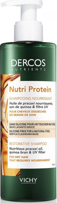 VICHY - Dercos Nutri Protein Σαμπουάν Για Ξηρά Μαλλιά 250ml