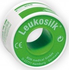 LEUKOSILK - Αυτοκόλλητη Επιδερμική Ταινία από Συνθετικό Μετάξι, 5cm x 4,6m