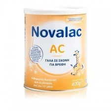NOVALAC - AC Βρεφικό Γάλα σε Σκόνη για την Αντιμετώπιση των Κολικών 400gr
