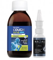 FREZYDERM - Cough Syrup Adults Σιρόπι για τον Βήχα 182gr & Nazal Cleaner Moist 30ml