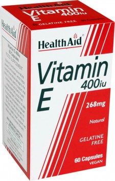 HEALTH AID - Vitamin E 400iu Φυσική Βιταμίνη Ε Αντιοξειδωτική 30 Κάψουλες