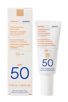 KORRES - Yoghurt Sunscreen Face Cream SPF50 Tinted Αντηλιακή Κρέμα Προσώπου με Χρώμα 40ml