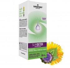 SUPERFOODS - SlimDetox Φόρμουλα Αποτοξίνωσης Αδυνατίσματος Με Γεύση Μούρων - Φράουλας 300ml