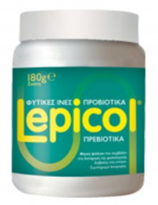 PROTEXIN - LEPICOL Φυτικές Ίνες & Προβιοτικά - Πρεβιοτικά Για την Καλή Λειτουργία του Εντέρου, 180gr 180GR