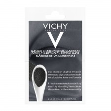 VICHY - Detox Clarifying Charcoal Mask με Ενεργό Άνθρακα, 2x6ml
