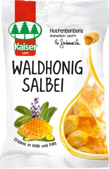 KAISER - Waldhonig Salbei Καραμέλες για το Λαιμό με Μέλι - Φασκόμηλο - Βιταμίνη C 60gr