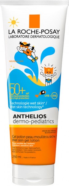 LA ROCHE POSAY -  Anthelios Dermo Pediatrics Wet Skin Gel Lotion SPF50+ Παιδικό Αντηλιακό Υψηλής Προστασίας 250ml