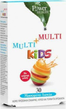 POWER HEALTH - Multi+Multi Kids Παιδικές Πολυβιταμίνες 30 Μασώμενες Ταμπλέτες