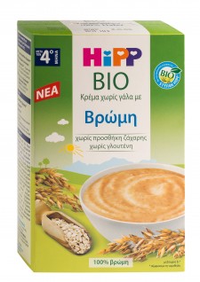 HIPP - Κρέμα Βρώμη Χωρίς Γάλα Από Τον 4ο Μήνα 200gr
