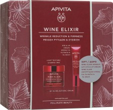 APIVITA - PROMO Wine Elixir Αντιρυτιδική Κρέμα Για Σύσφιξη & Lifting Ελαφριάς Υφής Με Πολυφαινόλες Από Αμπέλια Σαντορίνης 50ml - ΔΩΡΟ Eye Lip Cream Αντιρυτιδική Κρέμα Lifting για τα Μάτια - Χείλη 15ml