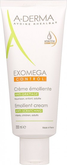 A-DERMA - Exomega Control Creme Emollient Μαλακτική Κρέμα Για Ατοπικό Δέρμα Για Πρόσωπο - Σώμα 200ml