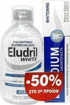 ELUDRIL - Promo Eludril White Στοματικό Διάλυμα 500ml + Whitening Οδοντόκρεμα 75ml
