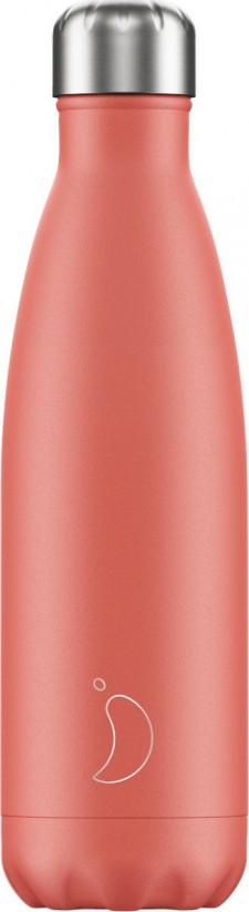 CHILLYS -  Bottle Coral Pastel Edition Reusable Bottle Ανοξείδωτο Θέρμος 500ml