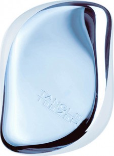 TANGLE TEEZER - Compact Styler Baby Blue Chrome Βούρτσα Ξεμπερδεύει τα Μαλλιά & Απομακρύνει Εύκολα τους Κόμπους