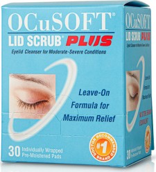 OCUSOFT - Eyelid Cleanser Pads, Εμποτισμένα πανάκια καθαρισμού βλεφάρων 30 Φακελλάκια