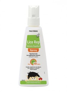 FREZYDERM - Lice Rep Extreme Repellent Spray Προληπτική Αντιφθειρική Λοσιόν 150ml