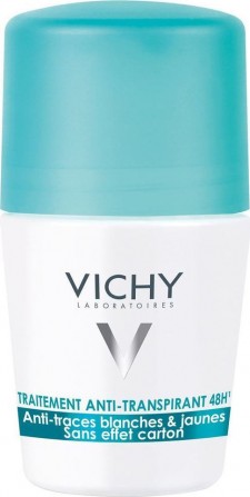 VICHY - Deodorant Anti Marks Αποσμητικό Roll - On  48ωρης Προστασίας 50ml