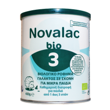 NOVALAC - Bio 3 Βιολογικό Γάλα σε Σκόνη για Παιδιά από 1 έως 3 Ετών 400gr
