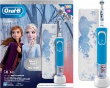 ORAL-B - Kids Vitality Frozen 3+ Παιδική Ηλεκτρική Οδοντόβουρτσα - Δώρο Θήκη Ταξιδιού Special Edition 1τμχ