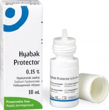 HYABAK - Protector 0.15% - Οφθαλμικές Σταγόνες Με Υαλουρονικό Νάτριο 10ml
