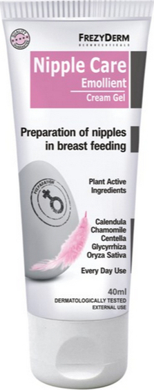 FREZYDERM - Nipple Care Emollient Cream Gel Μαλακτική Κρέμα Για Την Περιποίηση Των Θηλών 40ml
