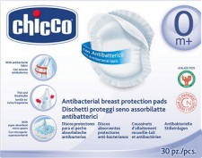 CHICCO - Natural Feeling Αντιβακτηριακά Επιθέματα Στήθους 30τμχ