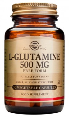 SOLGAR - L-Glutamine 500mg Συμπλήρωμα Διατροφής L-Γλουταμίνης 50 Φυτικές Κάψουλες