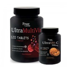 POWER HEALTH - Promo Ultra MultiVit, 120tabs & Δώρο Ultra Vit-C 500mg, 20tabs