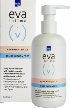 INTERMED - EVA Intima Herbosept Ph 3.5 Minor Discomfort Διάλυμα Κολπικής Πλύσης Με Αντιβακτηριδιακή Δράση 250ml