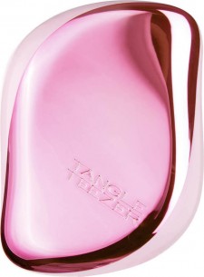 TANGLE - Teezer Compact Styler Baby Pink Chrome Βούρτσα Μικρού Μεγέθους