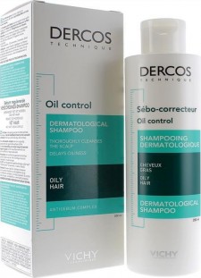 VICHY - Dercos Oil Control Shampoo Σαμπουάν Για Τη Ρύθμιση Της Λιπαρότητας 200ml