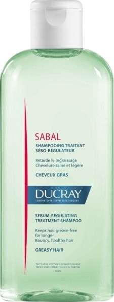 DUCRAY - Sabal Sebum Regulating Shampoo Σαμπουάν Αγωγής για Λιπαρά Μαλλιά, 200ml