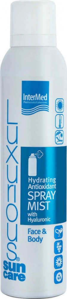 INTERMED - Luxurious Suncare Hydrating Mist Ενυδατικό Spray Προσώπου - Σώματος για Μετά τον Ήλιο με Υαλουρονικό Οξύ, 200ml