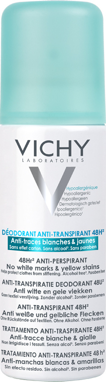 VICHY - Deodorant 48h Anti Marks Aerosol Αποσμητικό Spray 125ml