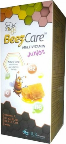 BEEZCARE - Multivitamin Junior Syrop 140ml - Φυτικό Σιρόπι Με Μέλι & Βιταμίνες Για Παιδιά