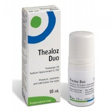 THEALOZ - Duo Οφθαλμικές Σταγόνες Υποκατάστατο Δακρύων με Υαλουρονικό Οξύ, 10ml