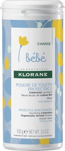 KLORANE - Bebe Poudre de Toilette Protectrice - Προστατευτική Πούδρα για μετά τον καθαρισμό του μωρού 100g