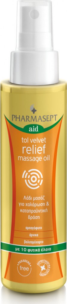 PHARMASEPT - Tol Velvet Relief Massage Oil Λάδι Μασάζ Για Χαλάρωση 100ml